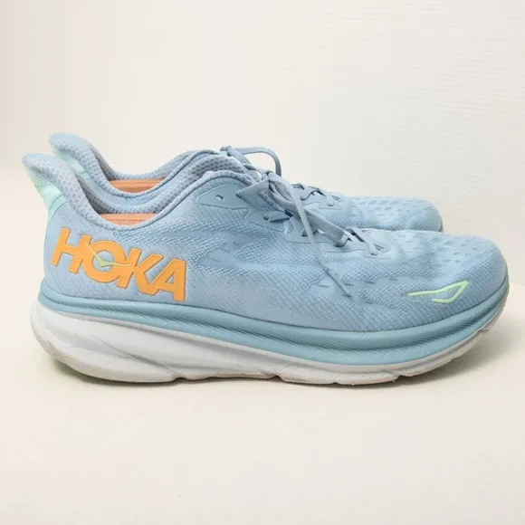Hoka One One Clifton 9 Running Shoes Men's Size US 15D Blue Dusk/Illusion