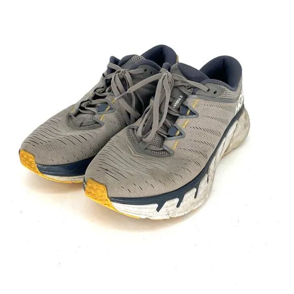 Hoka One One Gaviota 3 Running Shoes Sneakers Gray Mens Size 10