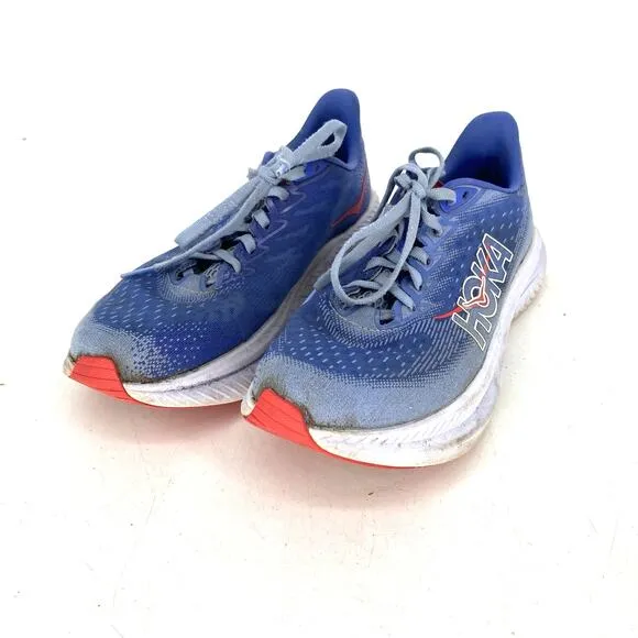 Hoka One One Mach 6 Stellar Blue Sneakers Running Shoes Women's Size 8.5