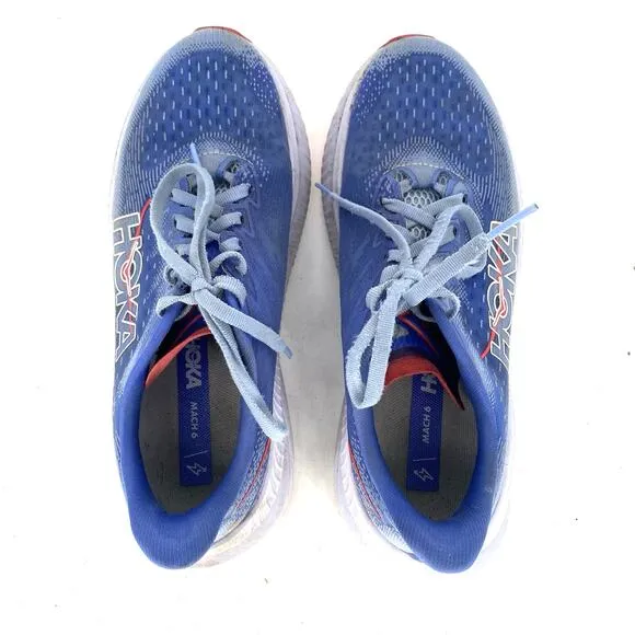 Hoka One One Mach 6 Stellar Blue Sneakers Running Shoes Women's Size 8.5