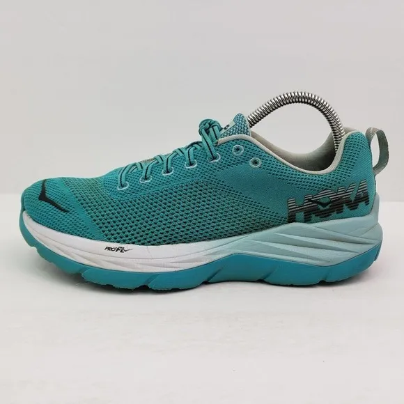 Hoka One One Mach Womens Size 9.5 Blue Athletic Running Sneaker Shoes 1019280