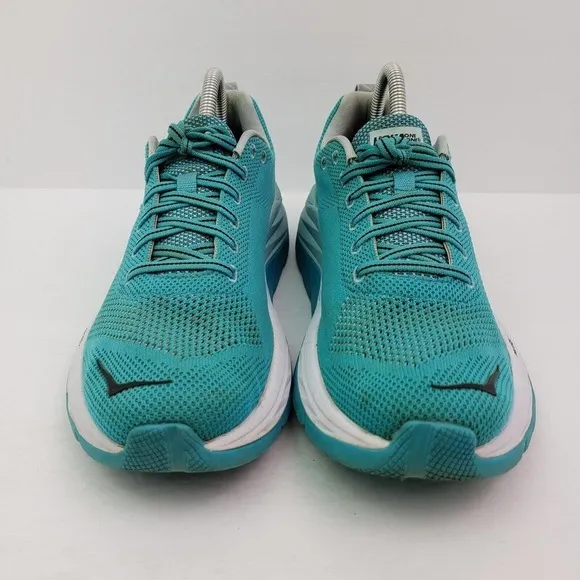 Hoka One One Mach Womens Size 9.5 Blue Athletic Running Sneaker Shoes 1019280