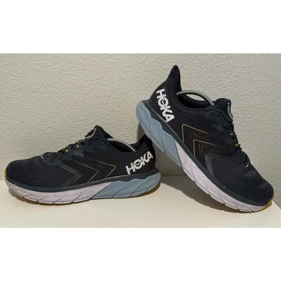 HOKA ONE ONE Mens Arahi 5 Running Shoes Sneakers Sz 13 D Blue NO INSOLES