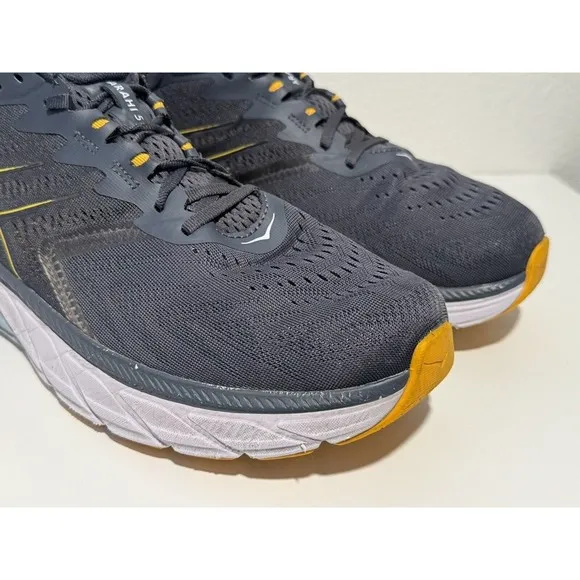 HOKA ONE ONE Mens Arahi 5 Running Shoes Sneakers Sz 13 D Blue NO INSOLES