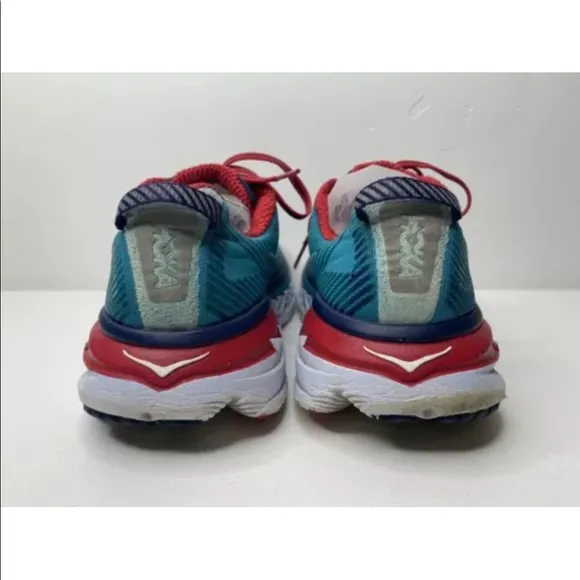 HOKA ONE ONE Men’s Bondi 5 Running Shoes (8.5) Blue/Teal 1014757 TBPT MINT RARE.