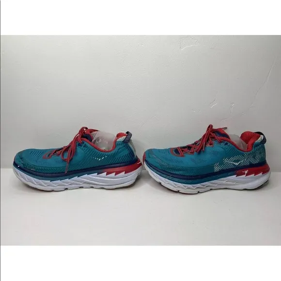 HOKA ONE ONE Men’s Bondi 5 Running Shoes (8.5) Blue/Teal 1014757 TBPT MINT RARE.
