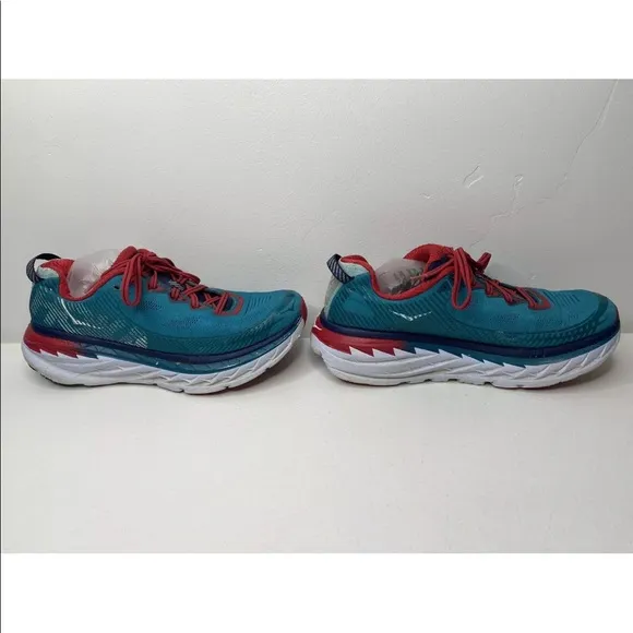 HOKA ONE ONE Men’s Bondi 5 Running Shoes (8.5) Blue/Teal 1014757 TBPT MINT RARE.