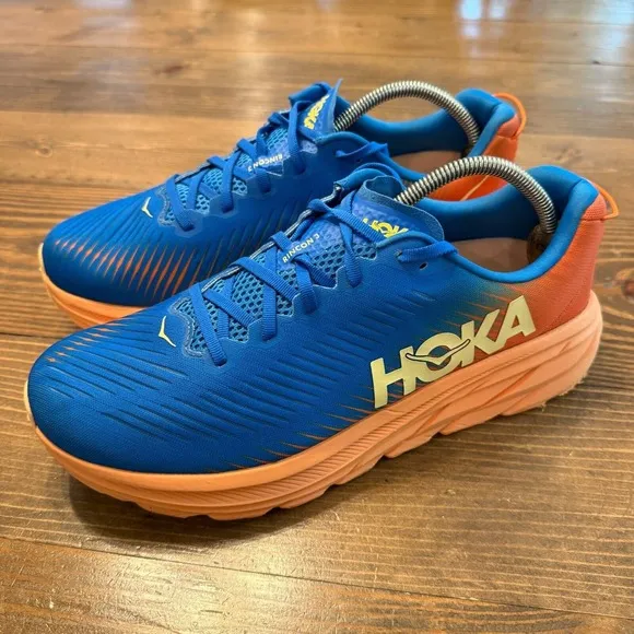 Hoka One One Rincon 3 Running Shoes Sneakers Men's Size 11.5 2E Blue *READ*