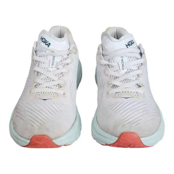 Hoka One One Rincon 3 Women's Sz 8B 1119396 WBGL White Blue Glass Running Shoes