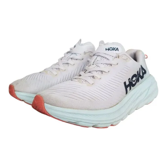 Hoka One One Rincon 3 Women's Sz 8B 1119396 WBGL White Blue Glass Running Shoes