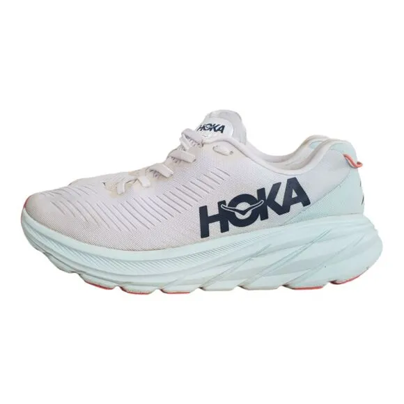 Hoka One One Rincon 3 Women's Sz 8B 1119396 WBGL White Blue Glass Running Shoes
