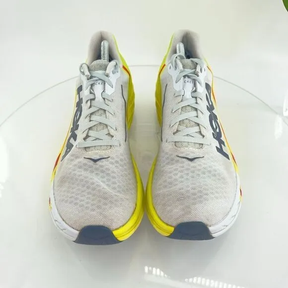 Hoka One One Rocket X Men's Size 11 Running Shoes White Neon Yellow
