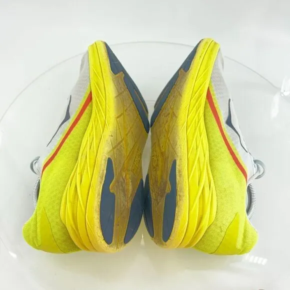 Hoka One One Rocket X Men's Size 11 Running Shoes White Neon Yellow