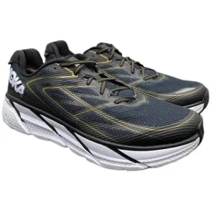 Hoka One One Running Race Clifton 3 Gold Black Shoes Mens 12.5 Fast Ship