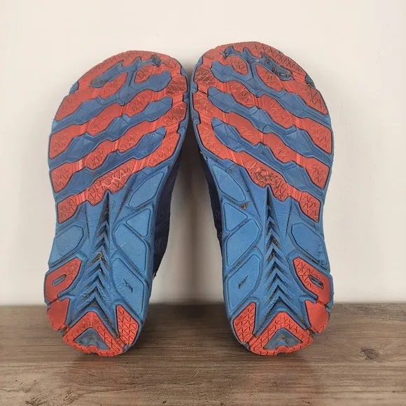 Hoka One One Running Size 11.5 D Clifton 8 Men's Blue Athletic Shoes