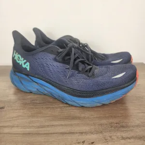 Hoka One One Running Size 11.5 D Clifton 8 Men's Blue Athletic Shoes