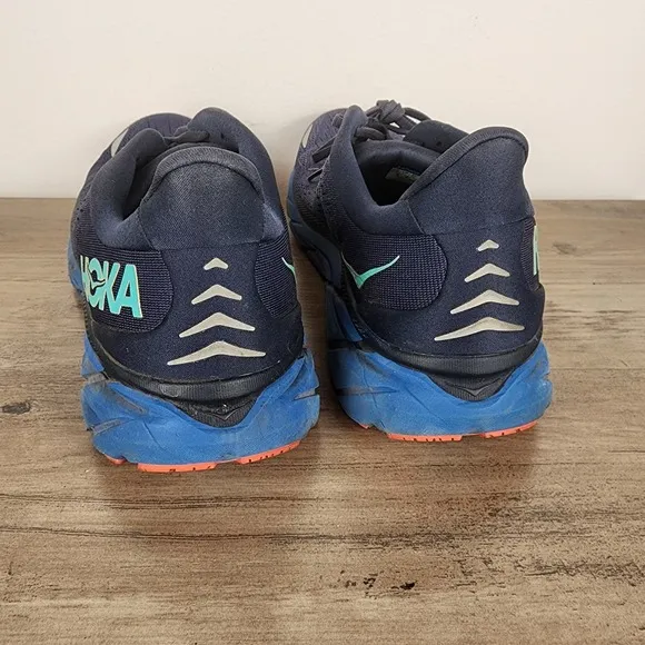 Hoka One One Running Size 11.5 D Clifton 8 Men's Blue Athletic Shoes