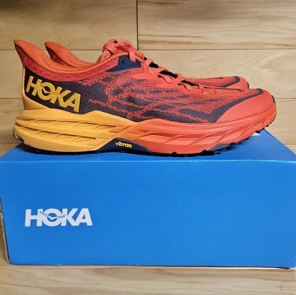 Hoka One One Speedgoat 5 Wide 2E Mens Running Shoes Sneaker 1123159