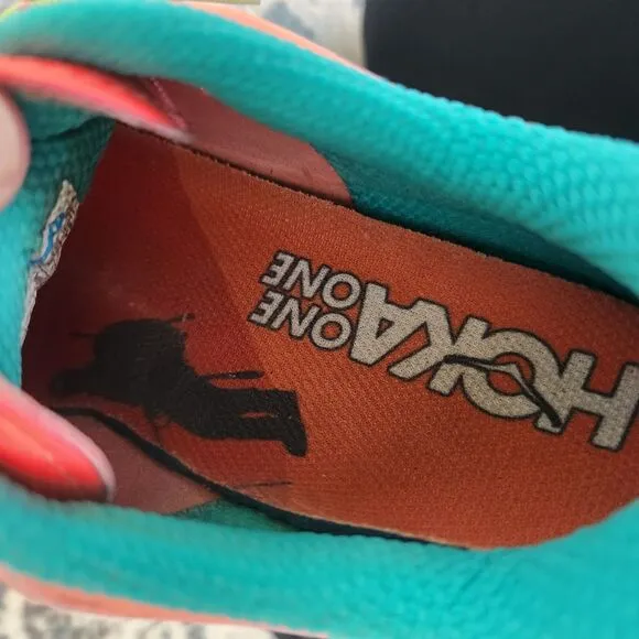 Hoka One One Speedgoat Running Shoes Womens 9 Pink Peach Athletic Sneakers
