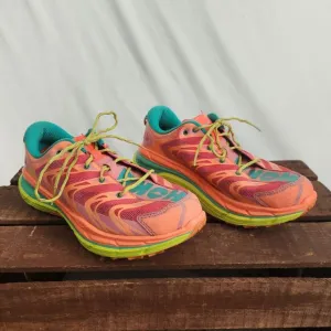 Hoka One One Speedgoat Running Shoes Womens 9 Pink Peach Athletic Sneakers