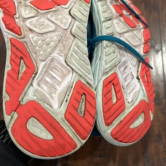 Hoka One One Womens Arahi 5 1115012 MBLGR Blue Running Shoes Sneakers Size 7 B