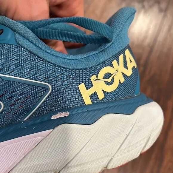 Hoka One One Womens Arahi 5 1115012 MBLGR Blue Running Shoes Sneakers Size 7 B