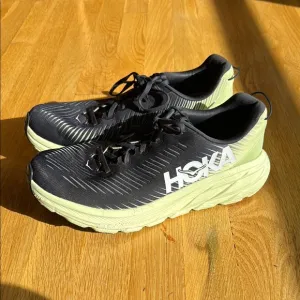 Hoka Rincon 3 Black and Green Running Shoes