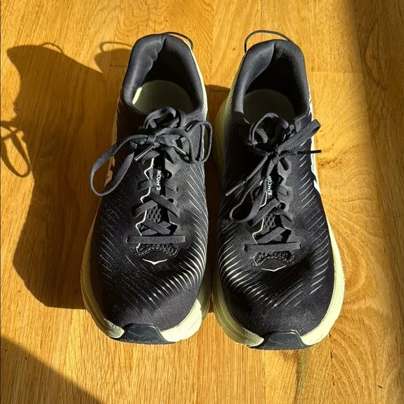 Hoka Rincon 3 Black and Green Running Shoes
