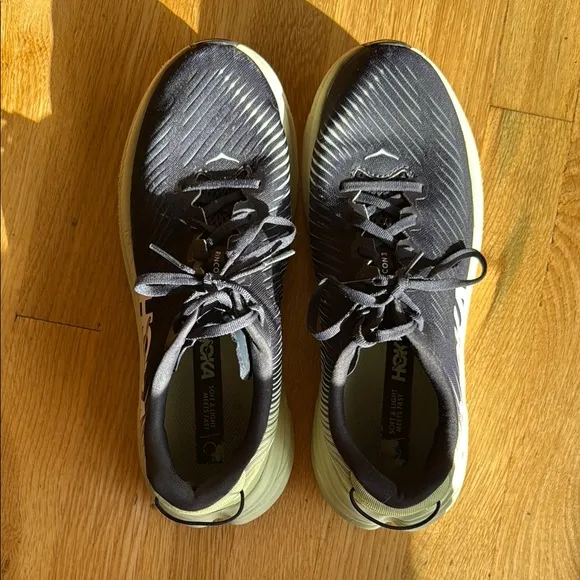 Hoka Rincon 3 Black and Green Running Shoes