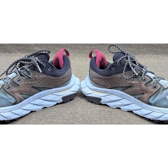 HOKA Womens Shoes - Light Blue, Anacapa Low GTX, Waterproof, Hiking, 7.5B