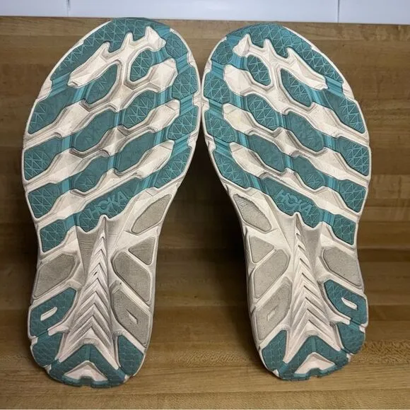 Hoka One One Clifton 8 Women's Running Shoes 9.5 B Aquarelle Blue Sneakers