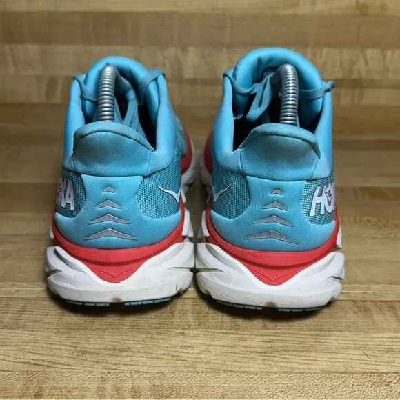 Hoka One One Clifton 8 Women's Running Shoes 9.5 B Aquarelle Blue Sneakers