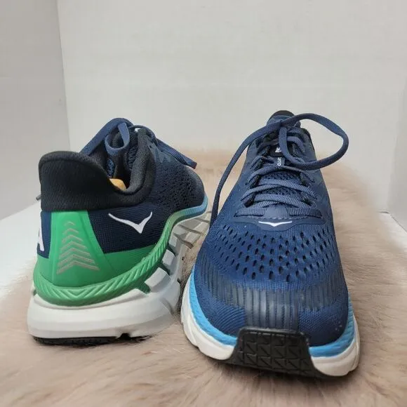Hoka One One Mens Clifton 7 1110508 Men's  Blue Running Sneakers Shoes Size 9