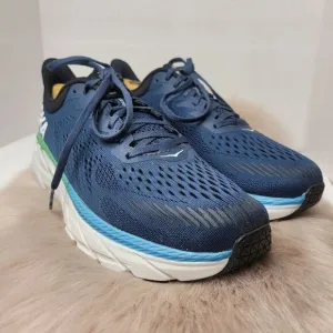 Hoka One One Mens Clifton 7 1110508 Men's  Blue Running Sneakers Shoes Size 9