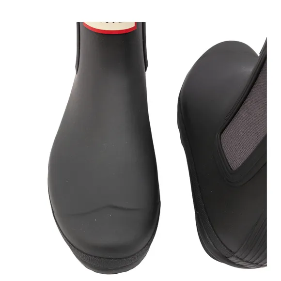Hunter Black Original Waterproof Chelsea Rain Boots 6
