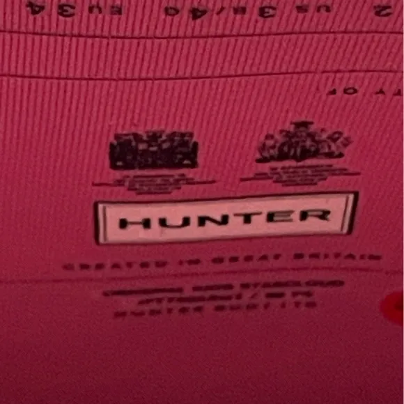 Hunter Glittery Pink rain boots Girls size 4 waterproof mud/snow boot