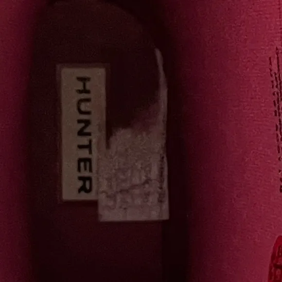 Hunter Glittery Pink rain boots Girls size 4 waterproof mud/snow boot