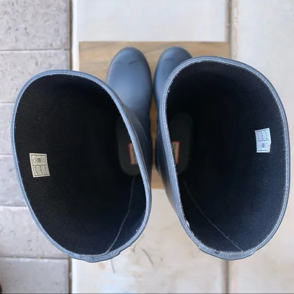 Hunter Original Back Adjustable Rain Boots Sz 7 / 38