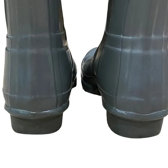 HUNTER ORIGINAL TALL GLOSS RUBBER RAIN BOOTS KNEE-HIGH HUNTER-GREEN SIZE US 6