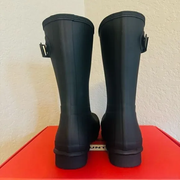 HUNTER Original Short Men's Waterproof Rain Boot, Rubber Black, Size 11, NWT