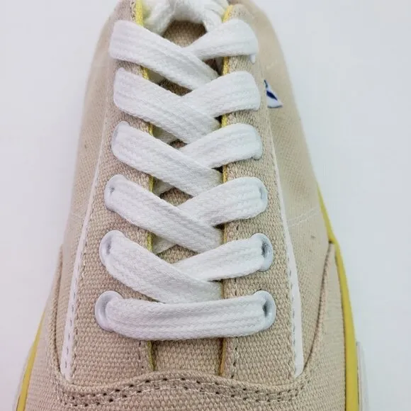 Hurley Delano Womens Size 8 Natural Canvas Bloom Slip On Casual Low Sneaker Shoe