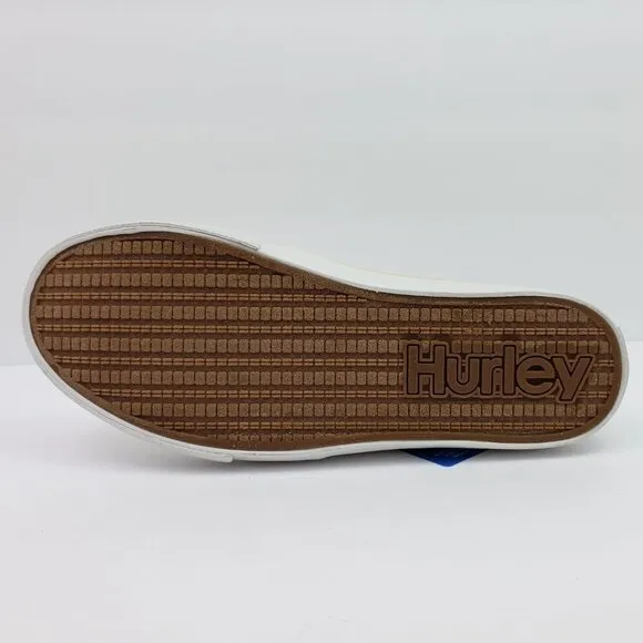Hurley Delano Womens Size 8 Natural Canvas Bloom Slip On Casual Low Sneaker Shoe