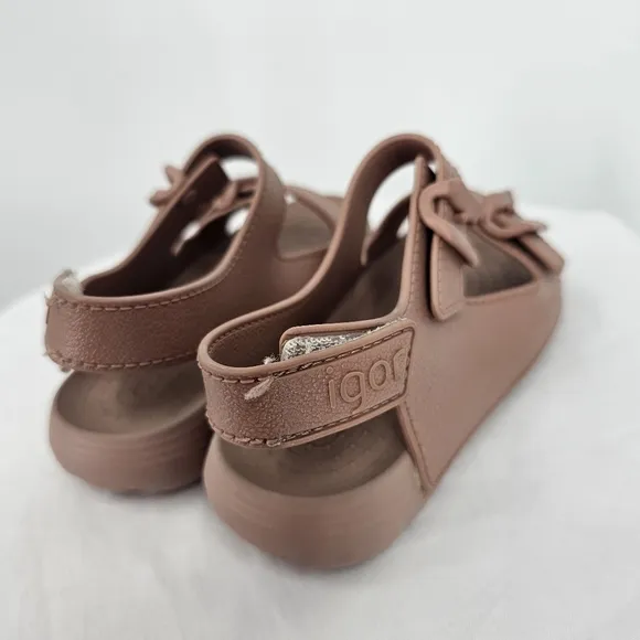 IGOR Mauve Kids Jelly Sandals | Size 26 | EUC