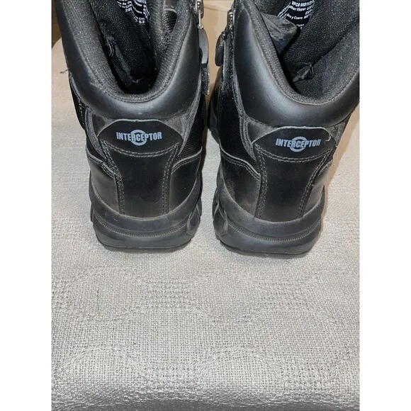 Interceptor Men’s Hiking Boots Size 13 M Black Leather Athleisure Outdoors
