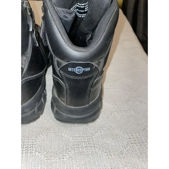 Interceptor Men’s Hiking Boots Size 13 M Black Leather Athleisure Outdoors