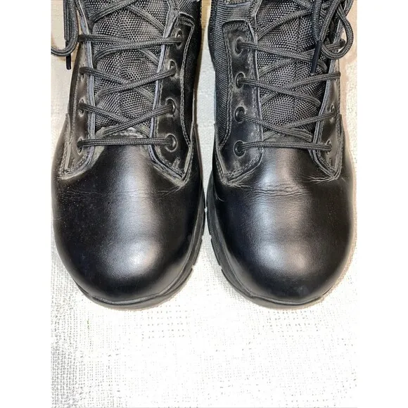 Interceptor Men’s Hiking Boots Size 13 M Black Leather Athleisure Outdoors
