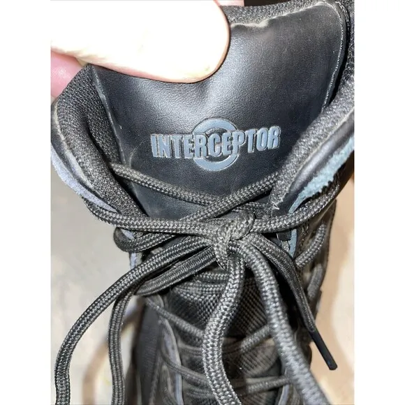 Interceptor Men’s Hiking Boots Size 13 M Black Leather Athleisure Outdoors