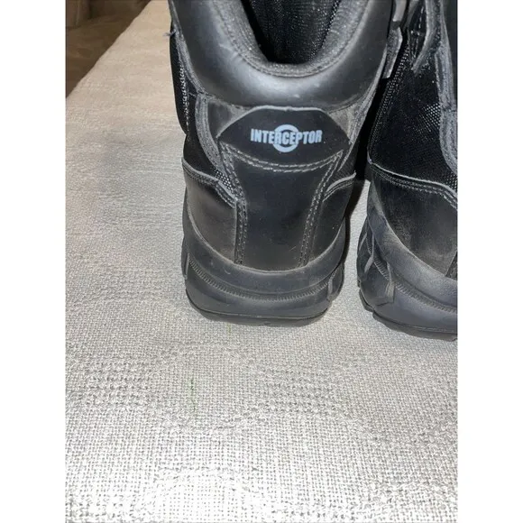 Interceptor Men’s Hiking Boots Size 13 M Black Leather Athleisure Outdoors