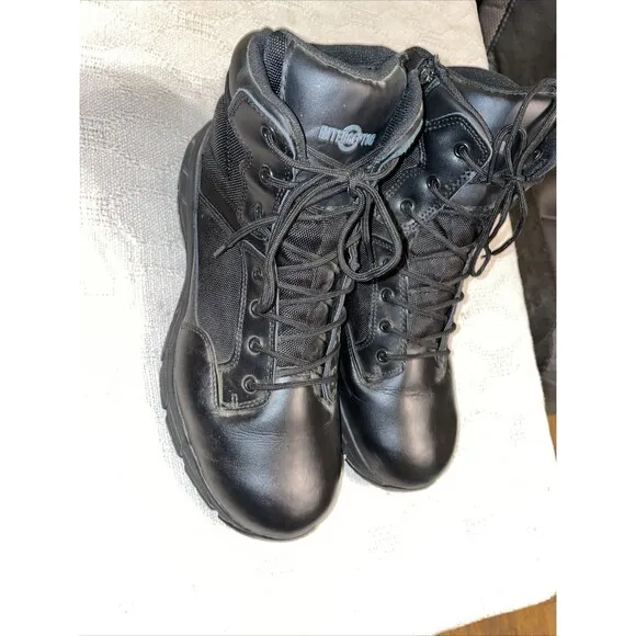 Interceptor Men’s Hiking Boots Size 13 M Black Leather Athleisure Outdoors
