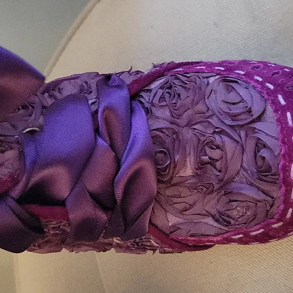 Irregular Choice Abigails Party size 8, purple roses